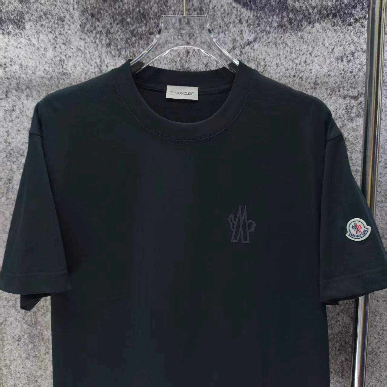 MONCLE* 2026 New Arrival logo t Same Style Size S M L XL XXL Black White Gray